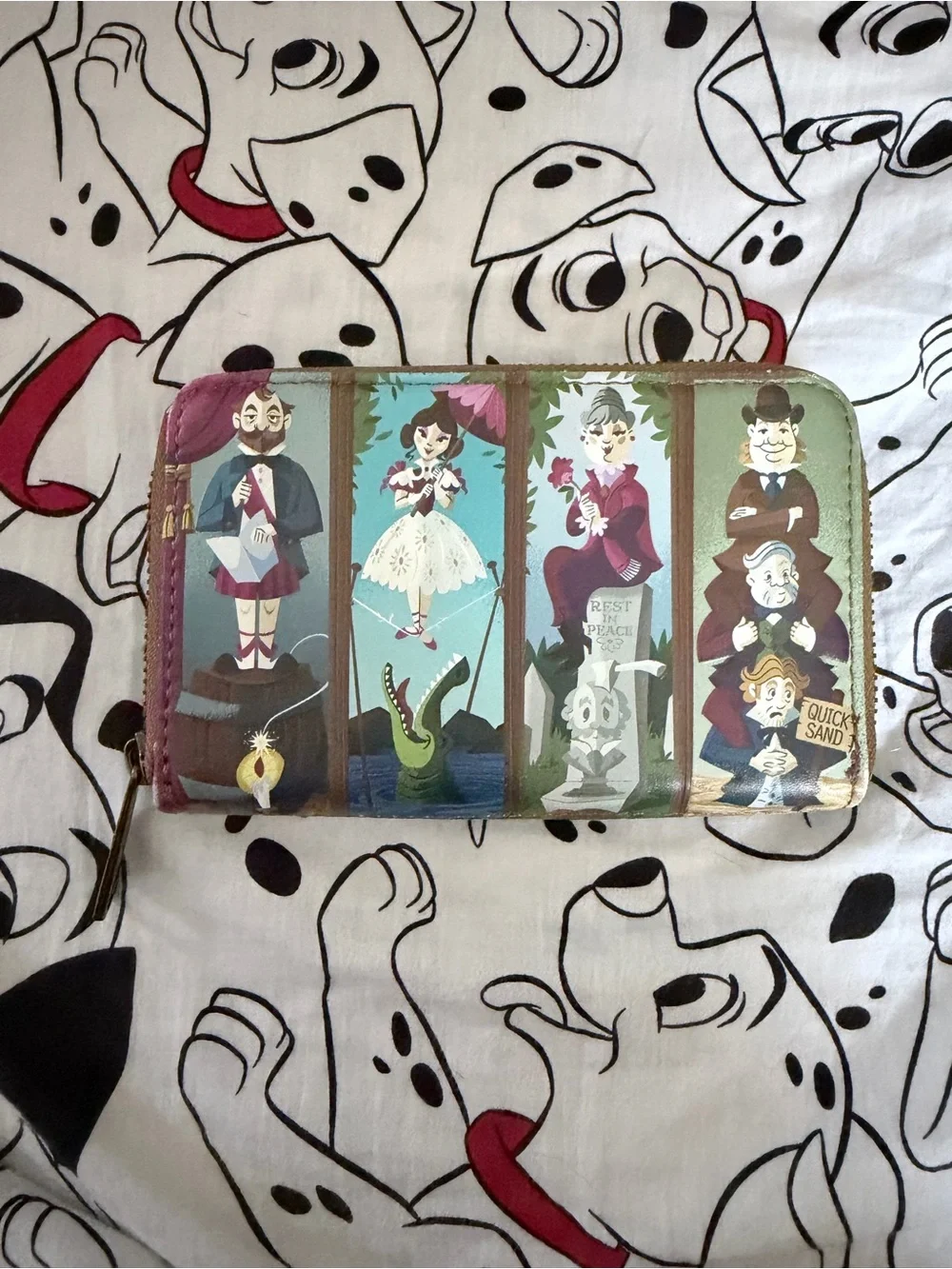 Loungefly Haunted Mansion Stretching room mini backpack and wallet